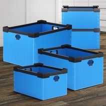 견고한 담푸라 이사 짐 박스 대형 원룸 용달 포장이사 포장 물류창고 원룸이사 이사박스 이사용품 이사용, 오픈적재형 대-1 파랑