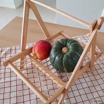 대나무 우드 원목 채반 트레이 튀김 과일 플레이팅 바구니, 대나무채반