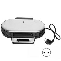 홈베이킹쿠키 쿠키제작 Ha-life 110v euusuk 플러그 더블 와플 홈 케이크 메이커 아침 식사 기계 토스터 전기 베이킹 팬 1200w 비 스틱 레이어, 검은색, 유럽 ​​연합