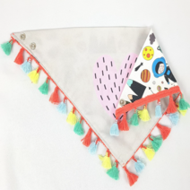 CSI757874꼬마인디언 양면 스카프빕/여름스카프/스카프코디/인테리어소품/스카프선물/스카프빕/양면스카프빕/헨드메이드스카프빕, 꼬마인디언 양면 스카프빕