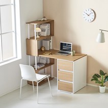 또또-멀티책상 화이트/오크 (1200/1400), 2.화이트1400책상