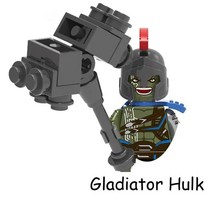 호환블럭 중국레고 슈퍼 히어로 울트론 비전 자비스 타노스 토르 헐크버스터 모델 피규어 블록 건설 빌딩 벽돌 장난감, 45.적갈색