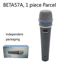 마이크 BETA57A 슈퍼 카디오이드 다이나믹 보컬 유선 BETA58A 전문 악기 스튜디오 녹음, 06 1pc BETA57A