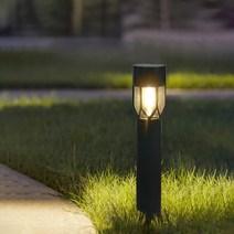 태양광 정원등 LED 잔디등 빌라 가든등 야외 방수 조경등 가든 인테리어 정원 조명등 2Pcs, 블랙