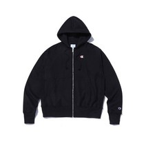챔피온 Champion 남성 C로고 Reverse Weave 기모 후드집업 블랙 CKTS2F703BK_P367356599