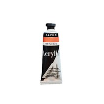 미술용 아크릴칼라물감 2시리즈 50ml 낱색 1개 알파색채, 989번 펄오렌지