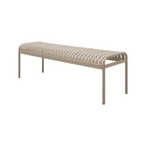 마린벤치 철제 정원 2인벤치 야외 펜션 야외용 아웃도어 벤치, 베이지