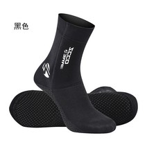 다이빙 양말 방한 3mm 컷아이스 안티 선 미끄럼 방지 스노클링 풋 앵클보 커버는 속건 비치 양말을 더합니다, 검은색