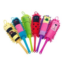 극세사 먼지털이개 캐릭터 먼지털이, 2개(옐로우1+블루1)