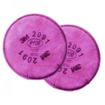 석면 분진 호흡구 보호 3M 방독마스크용 방진필터 발전소용 작업용 화학물질차단