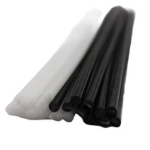 용접기 화이트/블랙 POM 라운드 4mm 플라스틱 용접봉 전극 자동차 범퍼 수리 도구 차량용, 흰색 10개, 02 white 10pcs