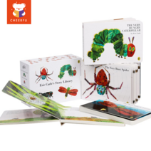 Eric Carle Bear 영어 그림책 어린이들 교육적 독서 카드보드 북 Pre K 학습 책, 4 Books Caterpillar