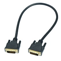 DVI 변환 케이블 45cm dvi-d 24 1 컴퓨터 모니터용 디지털 비디오 짧은 dvi 다기능 어댑터 케이블 259, 검은 색