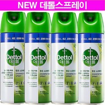 데톨 항균 스프레이 450ml 모닝 듀 4개, 450ml 4개