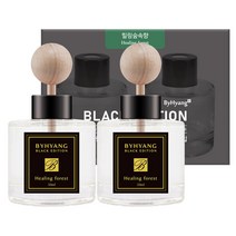 바이향 차량용 방향제 힐링피톤치드 디퓨저 50ml 1+1세트