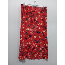 새상품 H&M 레드 플라워 여름 스커트 여 5566 / 1005812
