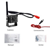 트럭 대형 자동차 후방카메라 모니터 와이파이 후면보기 백업 버스 캐러밴 트레일러 지원, 트럭 led 와이파이