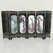 병풍 파티션 인테리어 대원목 사무실 칸막이 중문 원목 접이식 48*24*0.6cm 스크린 홈 선물 웨딩 장식, A, China