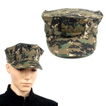 US 미해병 팔각모자 특전픽셀색상 S~XL 미군 해병대 팔각모 모자 군용 군인 군모 BY