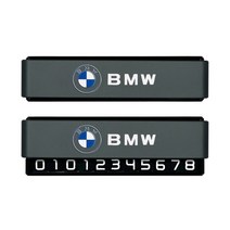 커스텀프로 프리미엄 로고 프린팅 듀얼 주차번호판, BMW, 다크그레이, 1개