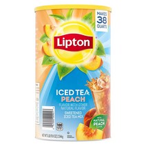 Lipton Iced Tea Peach Mix 립톤 미국산 아이스티 분말 파우더 믹스 피치 복숭아 38개입 9.8oz(2.54kg), 2550g