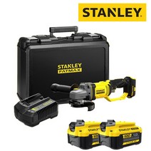 스탠리 앵글그라인더 충전5인치 20V 4.0Ah 밧데리 2개 핸드 무선 글라인더 연마기