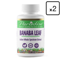 고약사바나바잎 바나나잎추출물 파라다이스허브 Banaba Leaf 60정 2병 세트