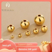 팔찌 여름 뱅글 VITICEN 24k 부티크 골드 정품 999 콩 비드 패션 기질 여성 쥬얼리 공장 Dropshipping