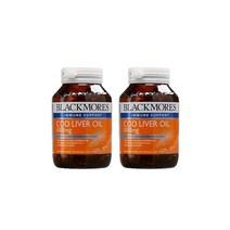 Blackmores Cod Liver Oil 1000mg 80c 블랙모어스 코드 리버 오일 (대구간유) 80캡슐 2팩, 1개