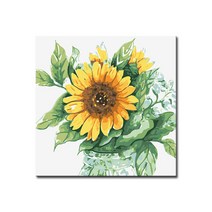 DIY캔버스페인팅 명화그리기 유화 세트 그림 액자, E43_해바라기글라스