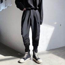 패션 조거 팬츠 와이드 루즈핏 드롭 드레이프 빅진 바지남자 가을 간지나는 배기 캐쥬얼 롱 2512850501