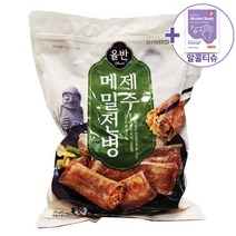 코스트코 트레이더스 올반 제주메밀전병 1500G [아이스박스] + 더메이런알콜티슈, 1개