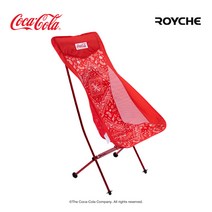 로이체 코카콜라 감성 캠핑의자 경량 하이 체어, 1개