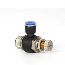 정유량밸브 8mm-03 스로틀 밸브 l 형 sl 8mm 공압 공기 속도 조절기 3/8 quotpt 가스 유량 제어 퀵 피팅, [01] 8MM-03, [01] 3/8