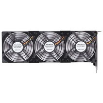 GPU 팬 쿨러 PCI 슬롯 트리플 92mm 90mm 그래픽 카드 비디오 VGA 테슬라 K80 R9 280 GTX 580 엔비디아 970 RX570 r9 390x EVGA RTX, 3* 92x92x25mm Fan