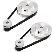 쟈키 자전거 변속기 휠 GT2 동기식 20 및 60 톱니 5mm 보어 알루미늄 타이밍 풀리 2 개 길이 200mm/280mm/400mm/610mm 너비 6mm 벨트, 20T5-60T8-200mm, 1pcs, 01 20T5-60T8-200mm_01 1pcs