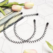 세안 메이크업 심플 철제 스프링 머리띠
