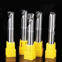 알루미늄 CNC 공구용 단일 플루트 밀링 커터 2 개 3.175mm 솔리드 카바이드 엔드밀 라우터 비트 프로세스, 06 3.175-2.5-8-50L