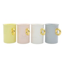 스칼렛 파스텔 골드라인 골드링 핸들 머그(380ml), 블루