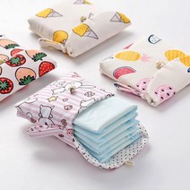 휴대용 귀여운 생리대 미니 파우치, 딸기, 상세페이지 참조