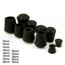 2/10PCS 블랙 고무 의자 테이블 피트 스틱 파이프 튜브 엔드 커버 캡 10 12 15 16 ~ 45MM, 10PCS|38mm