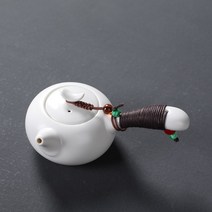 도자기 티포트 티메이커 도자기 주전자 차주전자 화이트, A