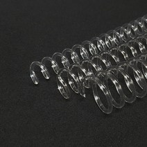 책만들어 PET코일링 3:1 크리스탈링 코일링 제본링 30mm 1개 낱개판매 셀프제본, 투명