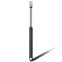 실외용난로 신제품 USB 충전식 방풍 플라즈마 점화 롱 가스 스토브 야외 특이한 라이터 주방용, [04] Black