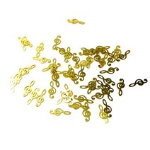 우드 필러 코킹 실리콘 월드 1 박스 반짝이 금속 프레임 UV 에폭시 수지 쥬얼리 필러 DIY 공예 네일 아트, 09 Musical Note