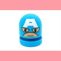 캡틴아메리카 실리콘얼굴 동전지갑 파우치 버스카드 생파선물 선물용 10대