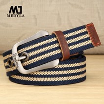 벨트 남성용 벨트 핀 버클 캐주얼 벨트 디자이너 남성용 벨트 38cm 너비 캔버스 벨트 학생 패션 벨트 MD821