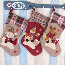 크리스마스 양말 주머니 트리 장식 인테리어 Xmas-S2, 루돌프