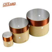 가전제품 전자기기 GHXAMP 스피커 베이스 보이스 코일 4 인치 6.5 10 18 서브 우퍼 수리 8OHM 화이트 알루미늄 사운드 공기 배출구 2PCS, [01] 25.5mm