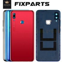 저무리 Huawei P Smart 2019 용 유리 커버 Back Battery Cover 배터리 후면 하우징 케이스 교체